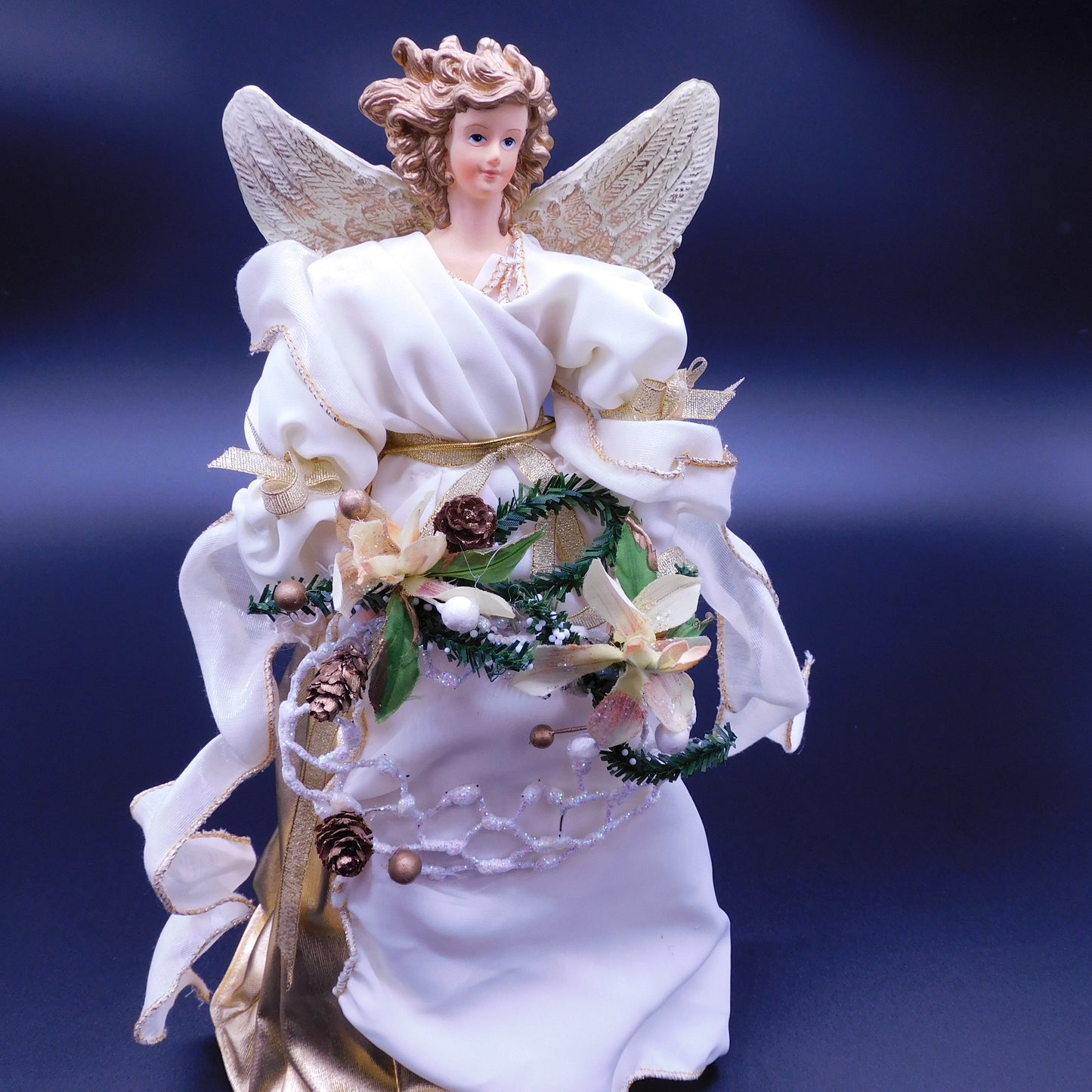 Tree Topper Cream Angel (7007) FREE SHIPPING!!