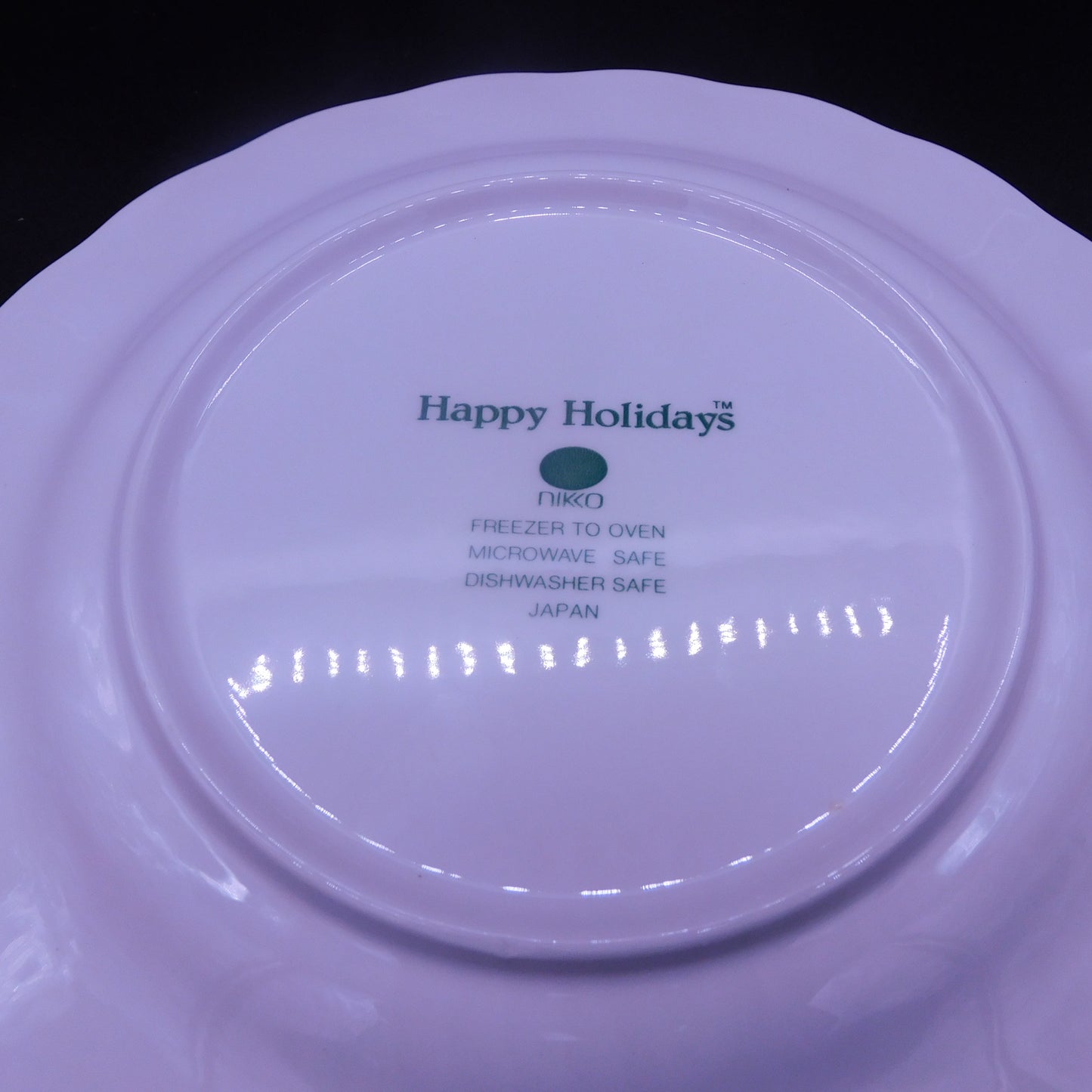 Nikko Happy Holidays 8-Inch Salad Plate - Festive Christmas Tree Design with Stars (7061) FREE SHIPPING!!