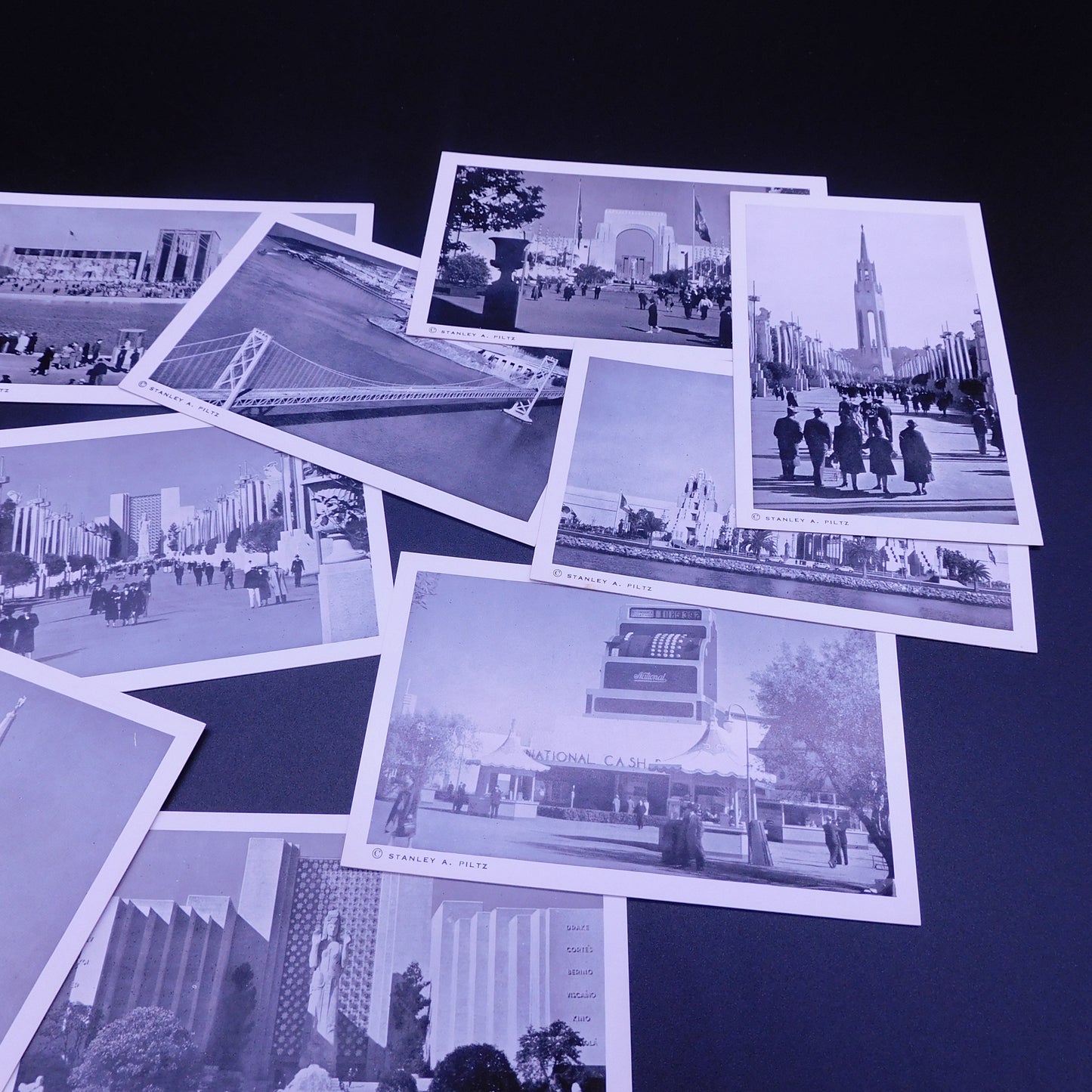 Vintage Mini Postcards Set of 12: California 1939 World's Fair in San Francisco Bay, (7095) FREE SHIPPING