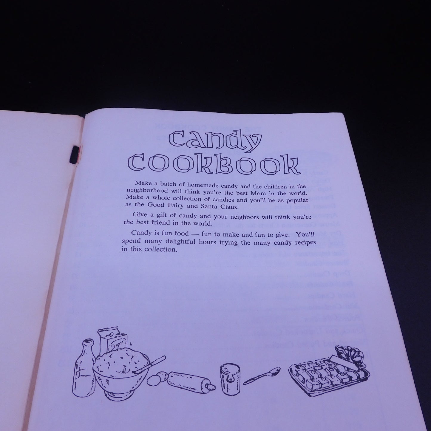 Vintage Candy Cookbook, 1966 - Great Recipes, 9” x 6” x 1/4”, Savor Yesterday's Sweet Treats! (7096) FREE SHIPPING!