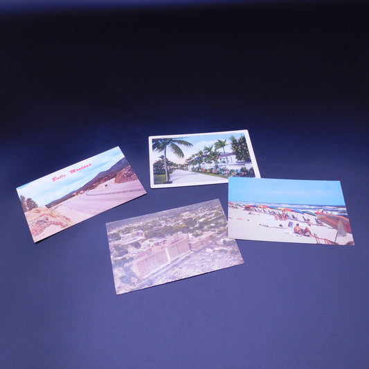 Vintage Lot of 4 Random Postcards - Beautiful Places - 5.5 x 3.5 - Check Pictures for Condition (7144) FREE SHIPPING!!!