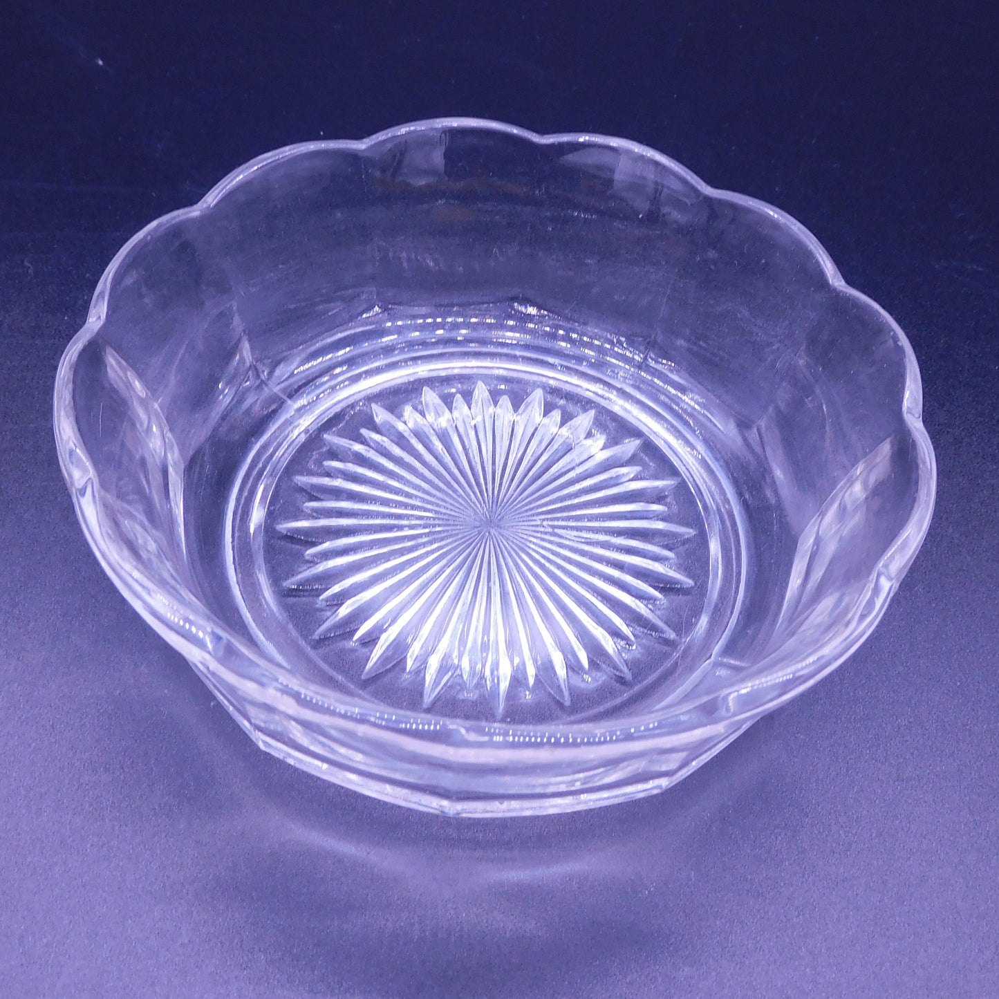 Adorable Scalloped Edge Glass Bowl - Petite & Clear - Perfect for Dips and Snacks (7159)