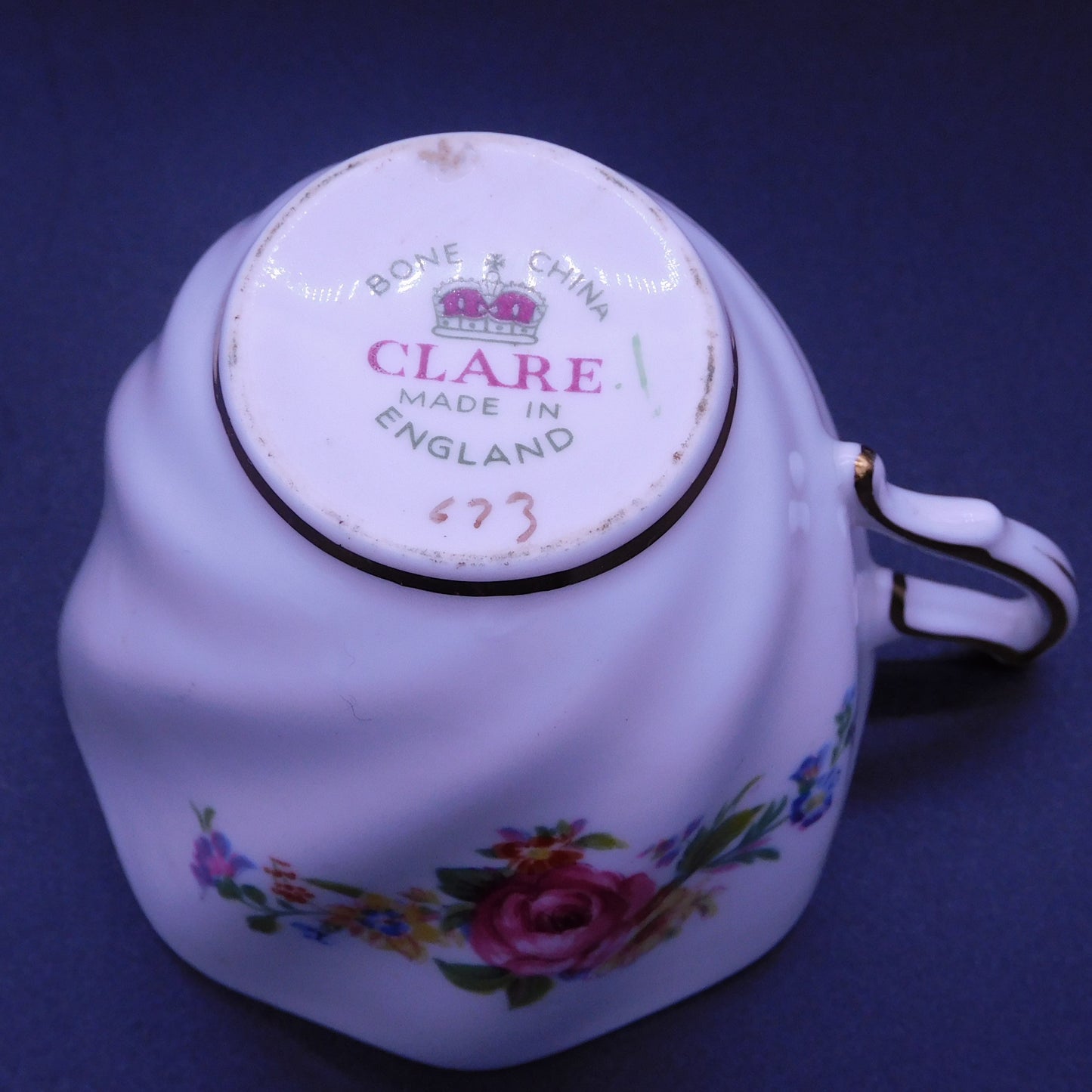 Sip in Style: Embrace the Elegance of English Tea Parties with this Vintage Clare Bone China Teacup (7177)