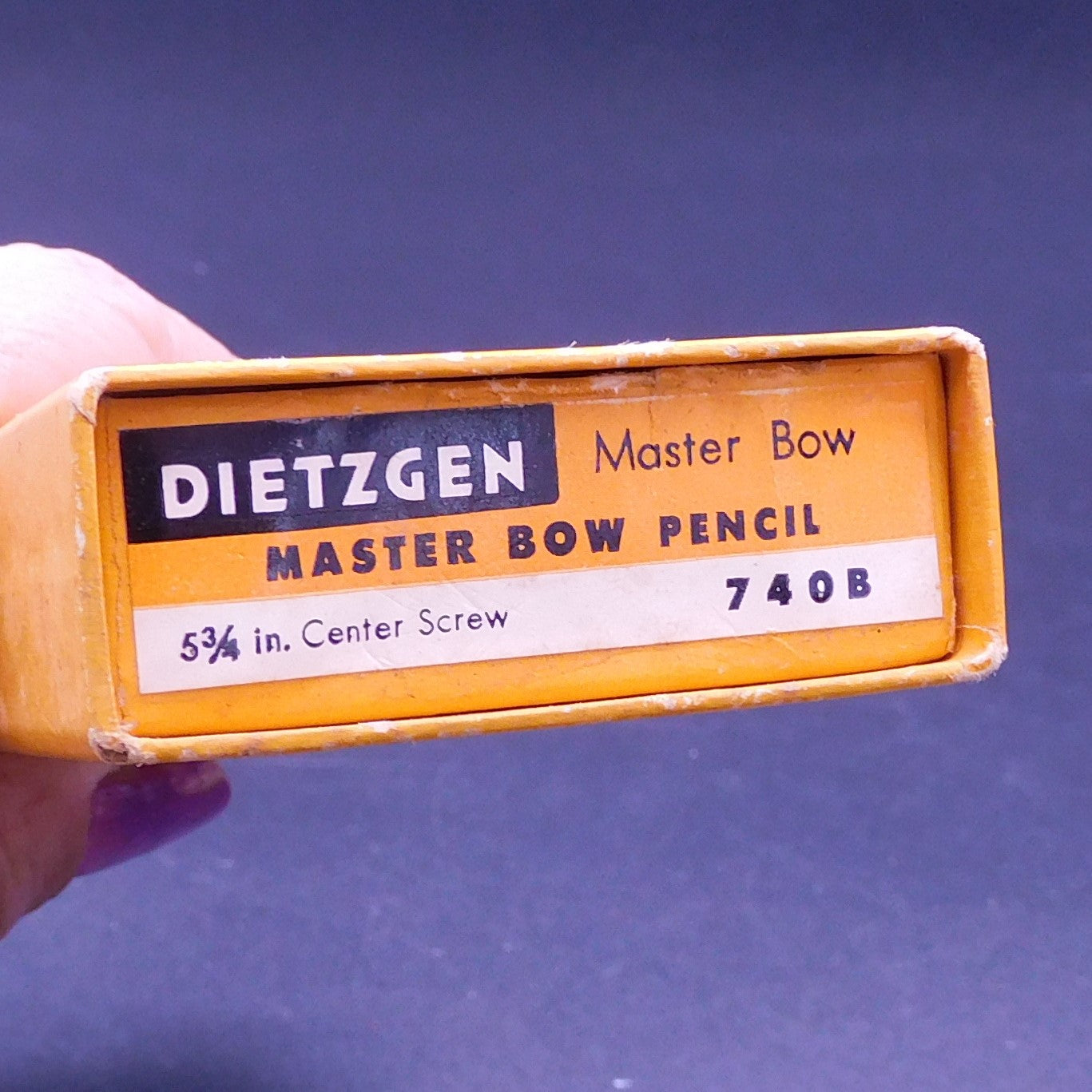 Vintage Dietzgen Master Bow Pencil 740b Compass, Original Box 7224