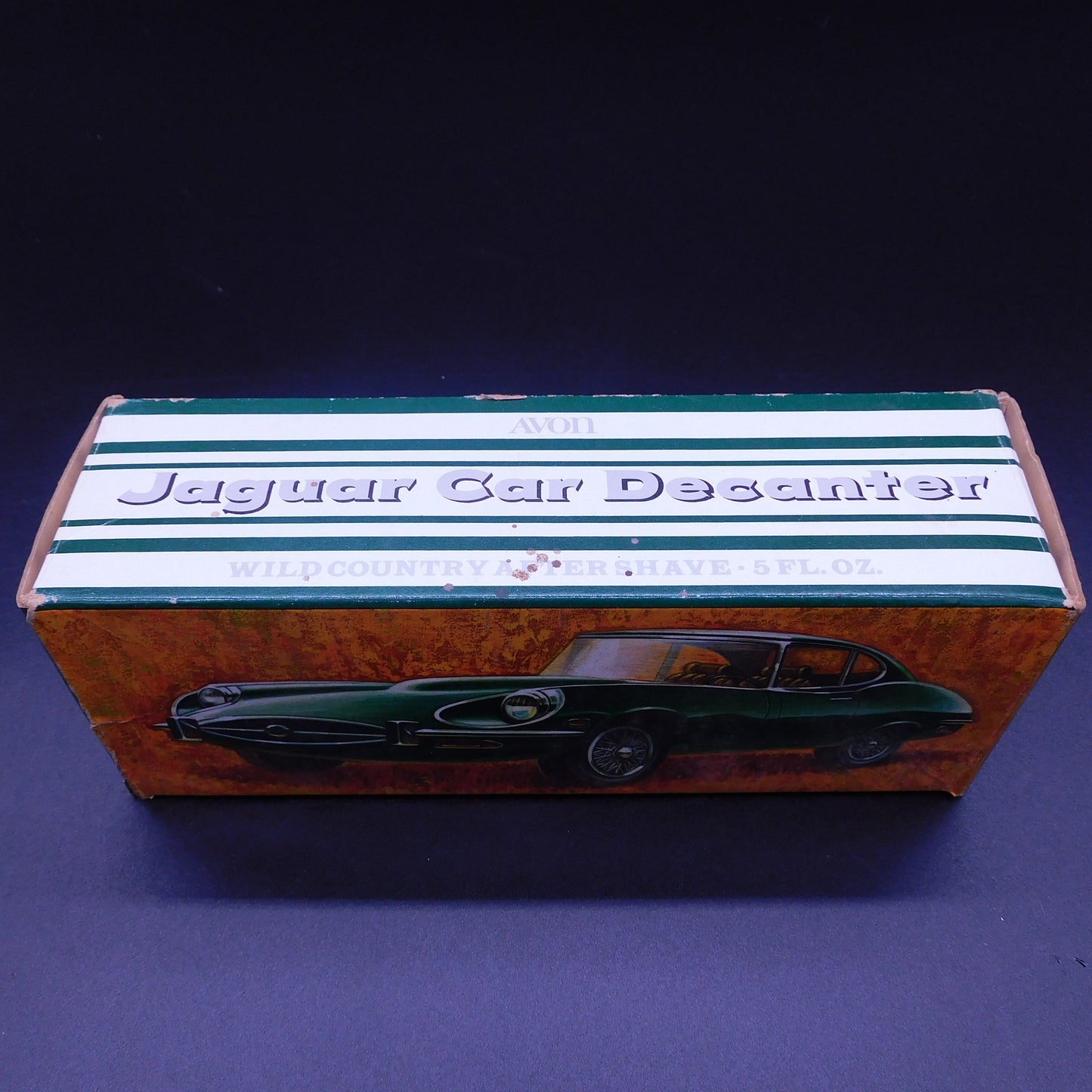 Vintage Avon Jaguar 2+2 Car Decanter, Full, Original Box 7258