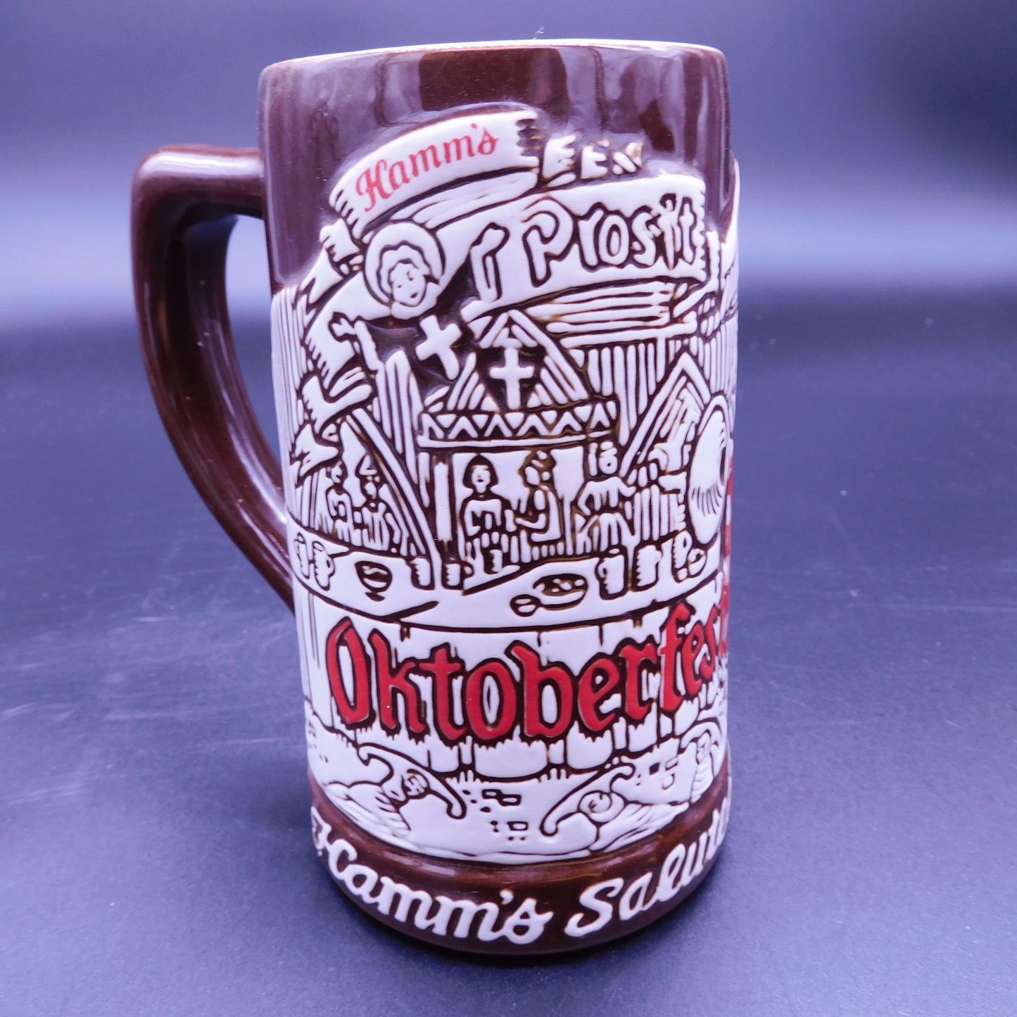 Vintage 1973 Hamms Octoberfest Beer Stein 7280rw