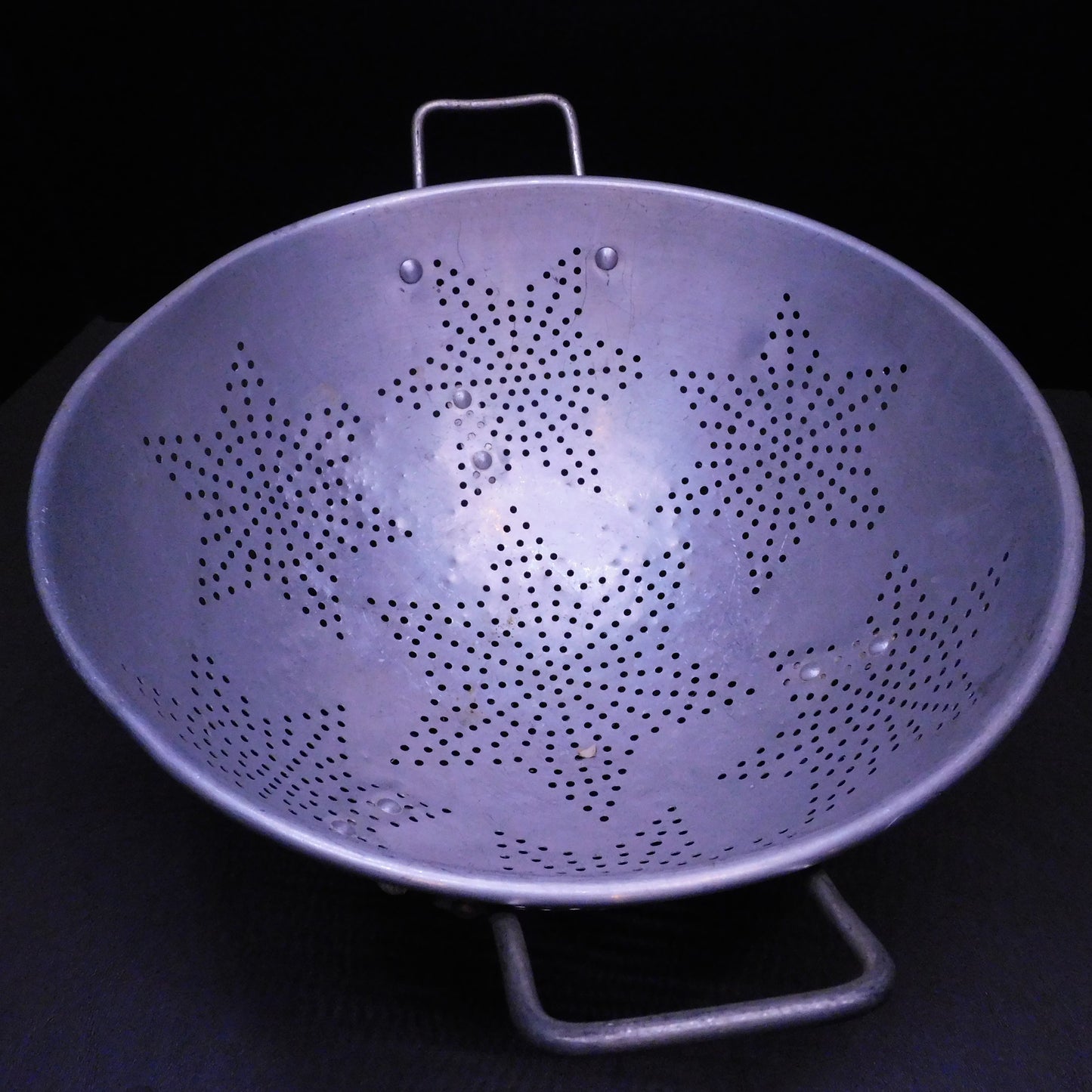 Vintage Colander Strainer, Star Design, Large (7373)