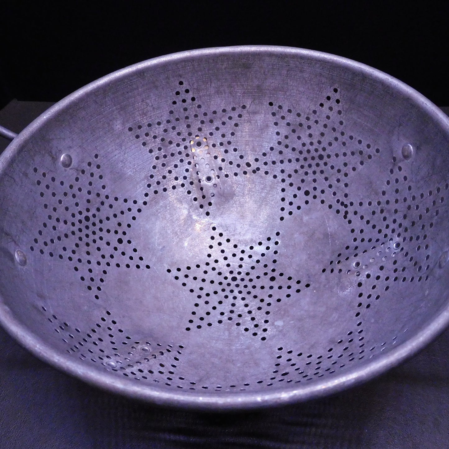 Vintage Strainer, Colander, Star Pattern, Smaller (7374)