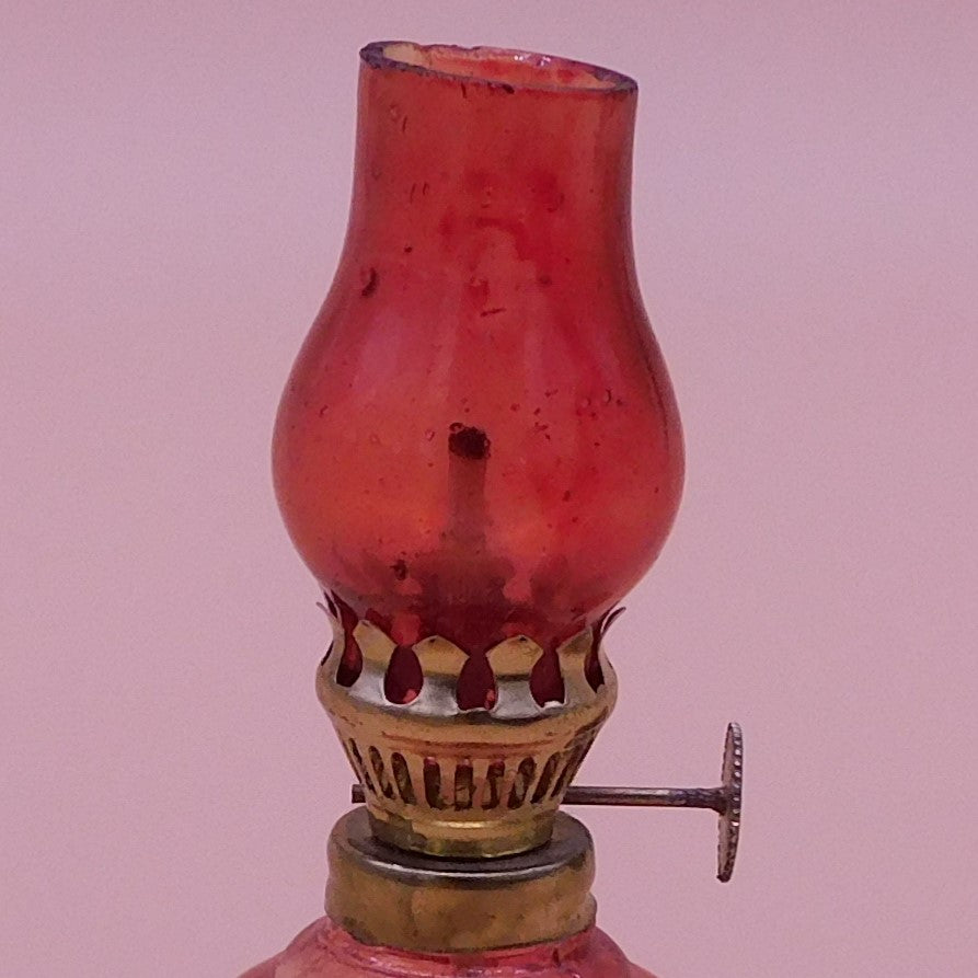 Mini Red Oil Lamp for Decoration, Made in Hong Kong (LB 7218)