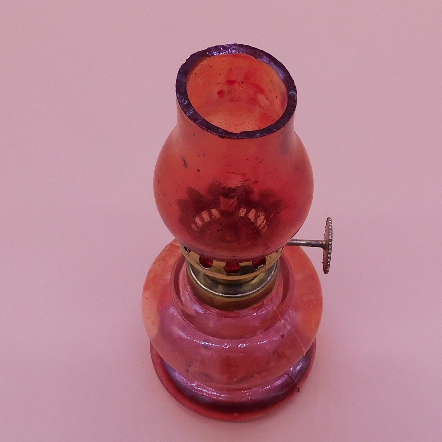 Mini Red Oil Lamp for Decoration, Made in Hong Kong (LB 7218)