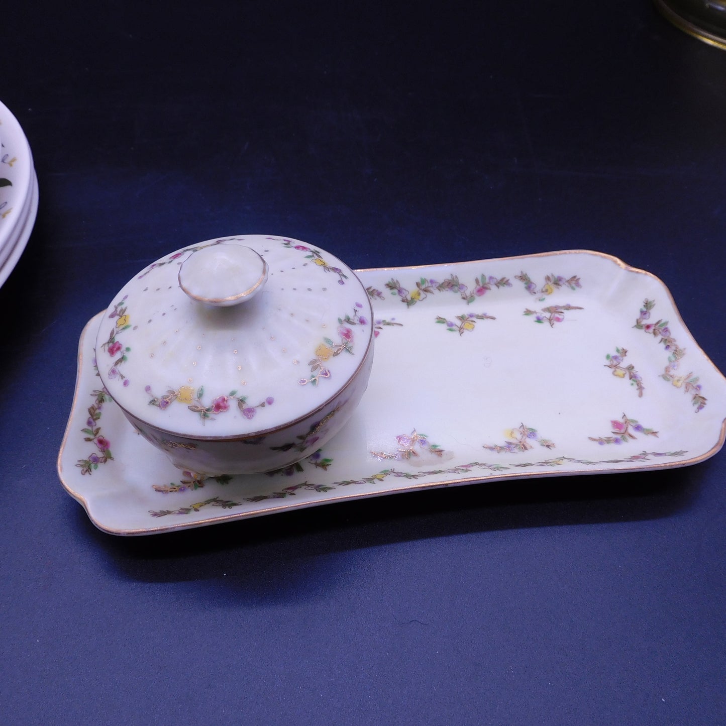 Vintage Vanity Tray and Jewelry Box (WN25)  FREE SHIPPING