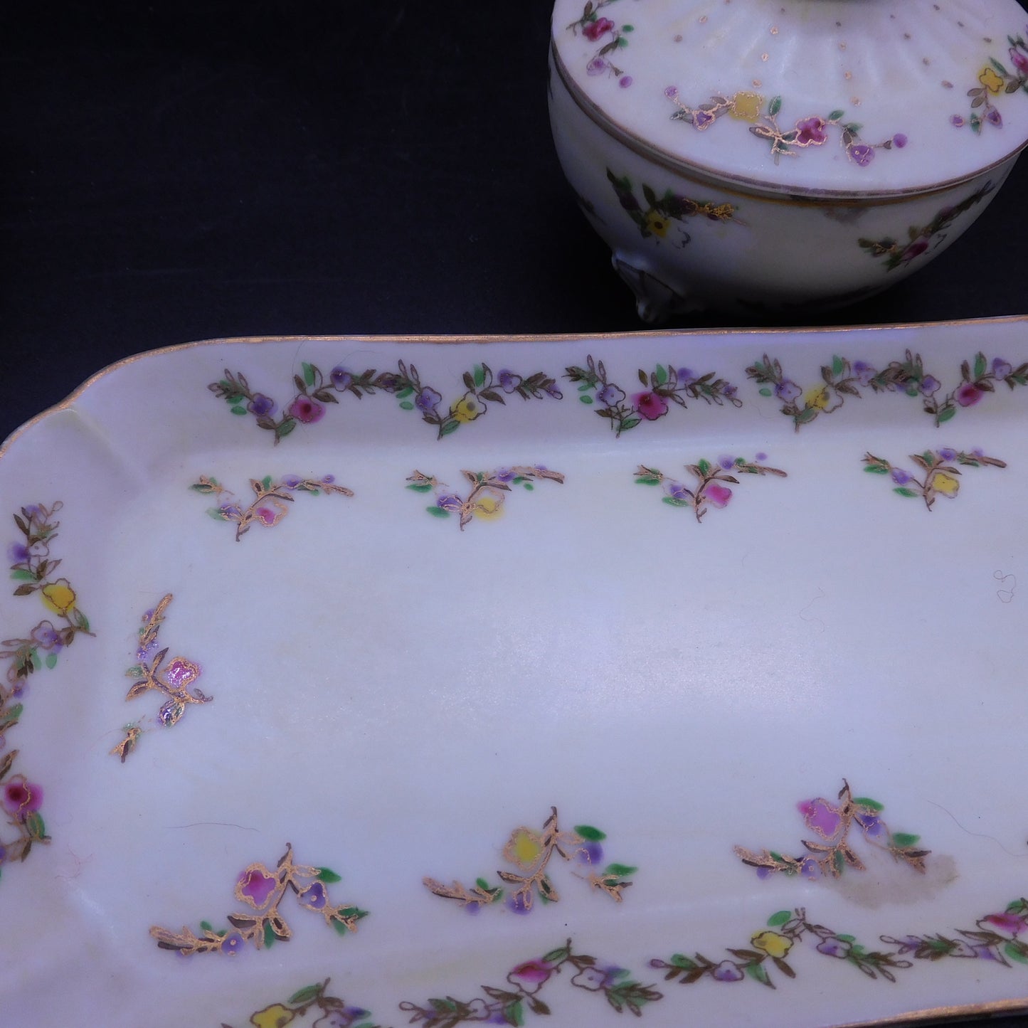 Vintage Vanity Tray and Jewelry Box (WN25)  FREE SHIPPING