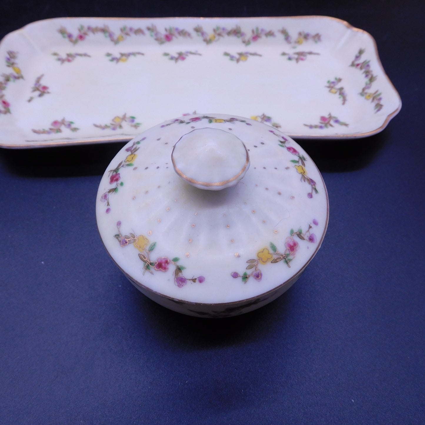 Vintage Vanity Tray and Jewelry Box (WN25)  FREE SHIPPING