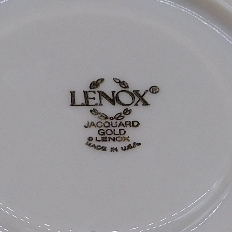 Vintage Lenox Jacquard Gold Pattern Cup and Saucer (6767) FREE SHIPPING!!