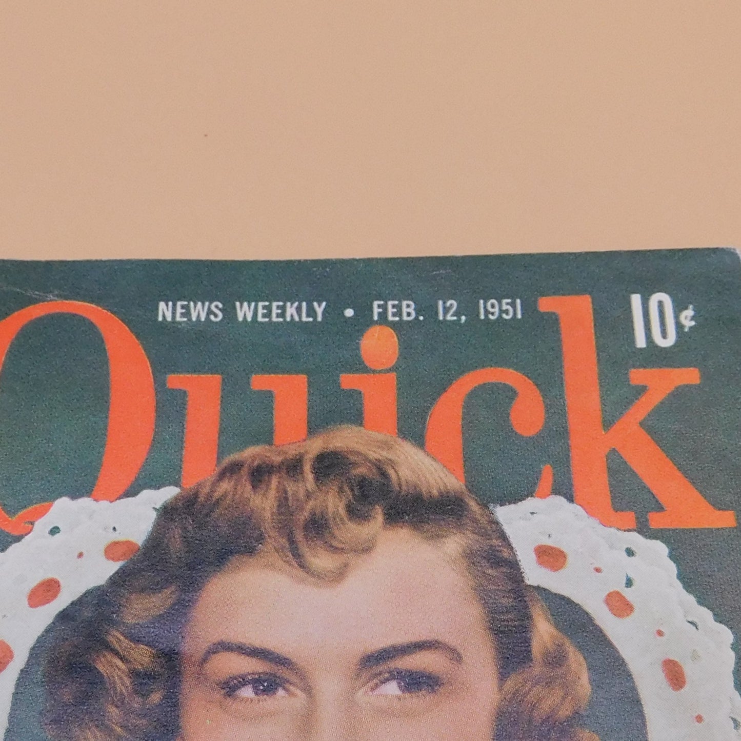 Vintage Quick News Weekly, Valentine's Day, Donna Reed (6802) FREE SHIPPING!!