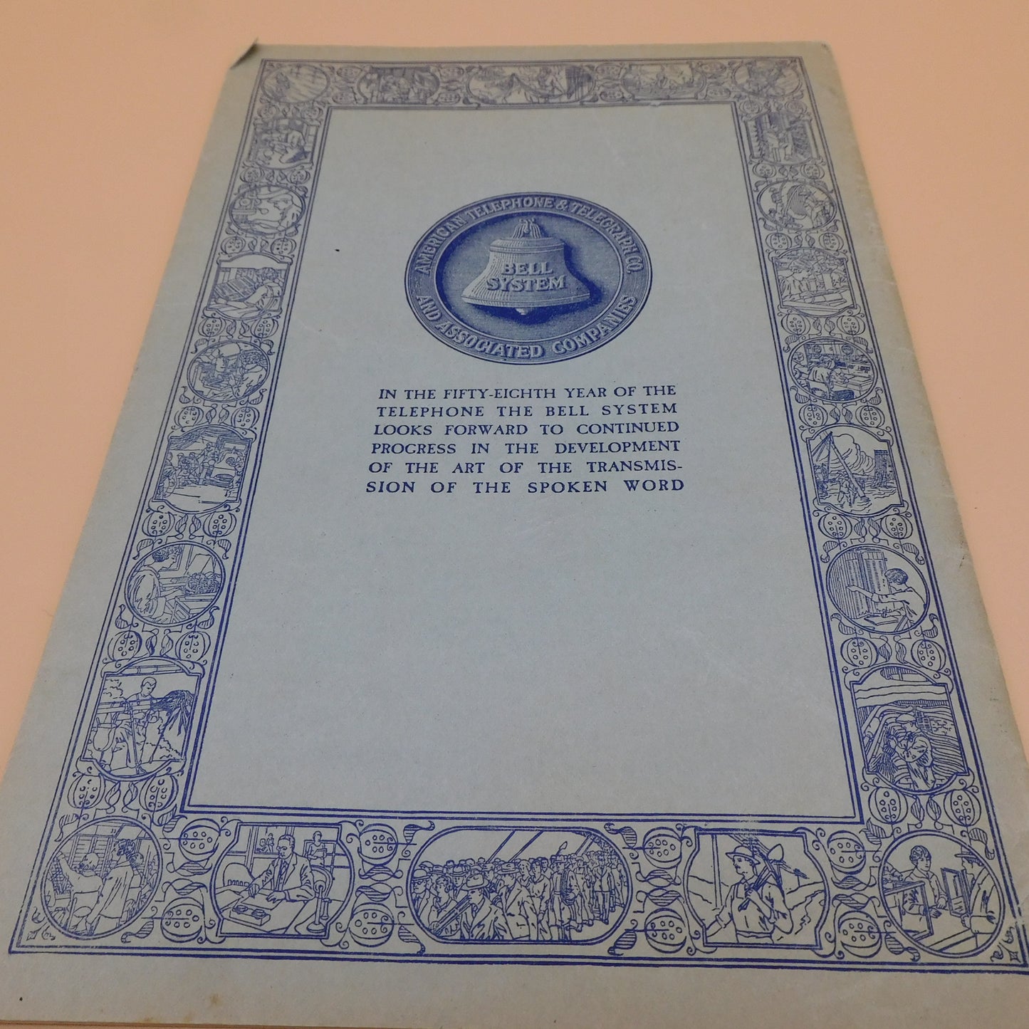 Vintage Bell Telephone Almanac, 1934, (6805) FREE SHIPPING!!