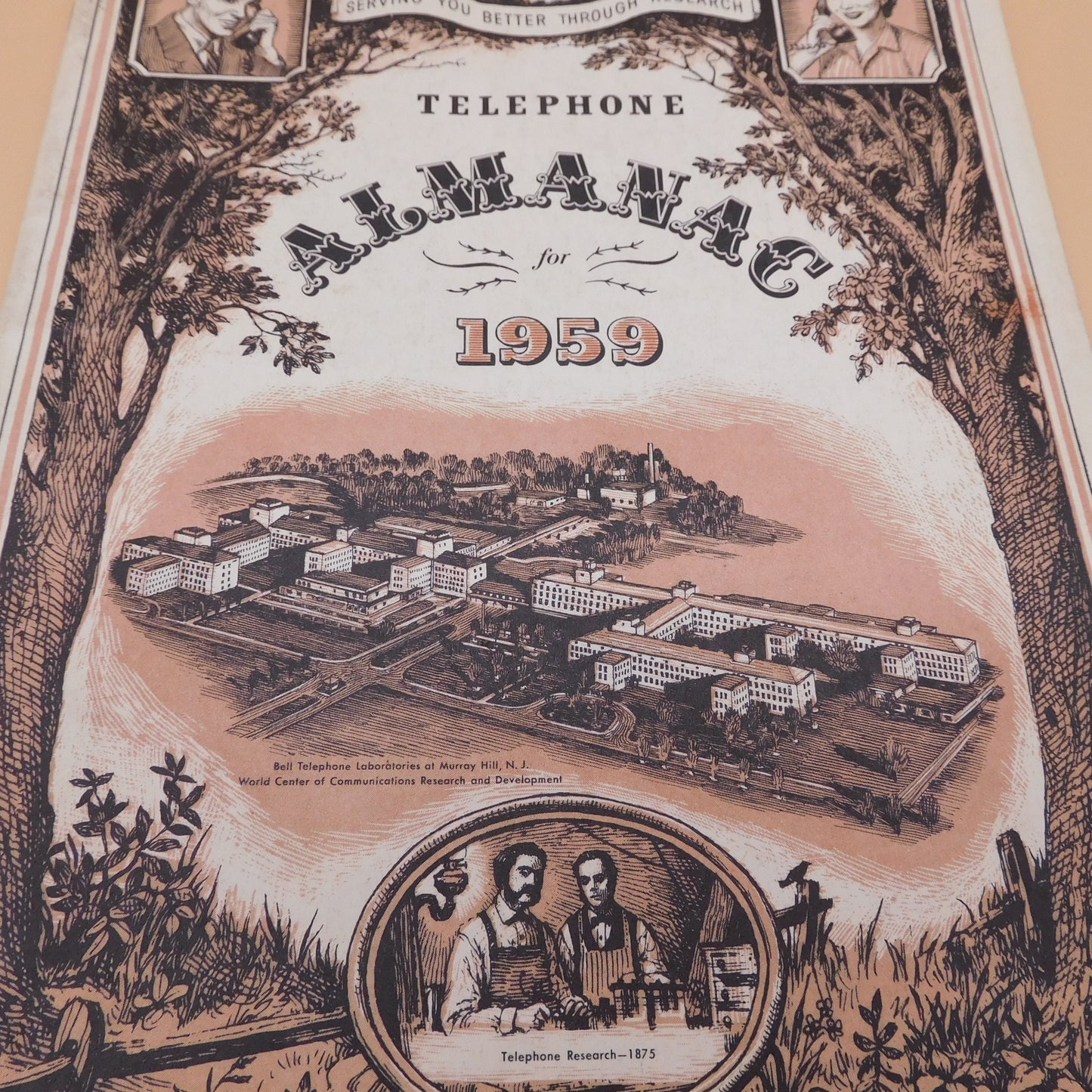 Vintage Bell Telephone Almanac, 1959, (6807) FREE SHIPPING!!