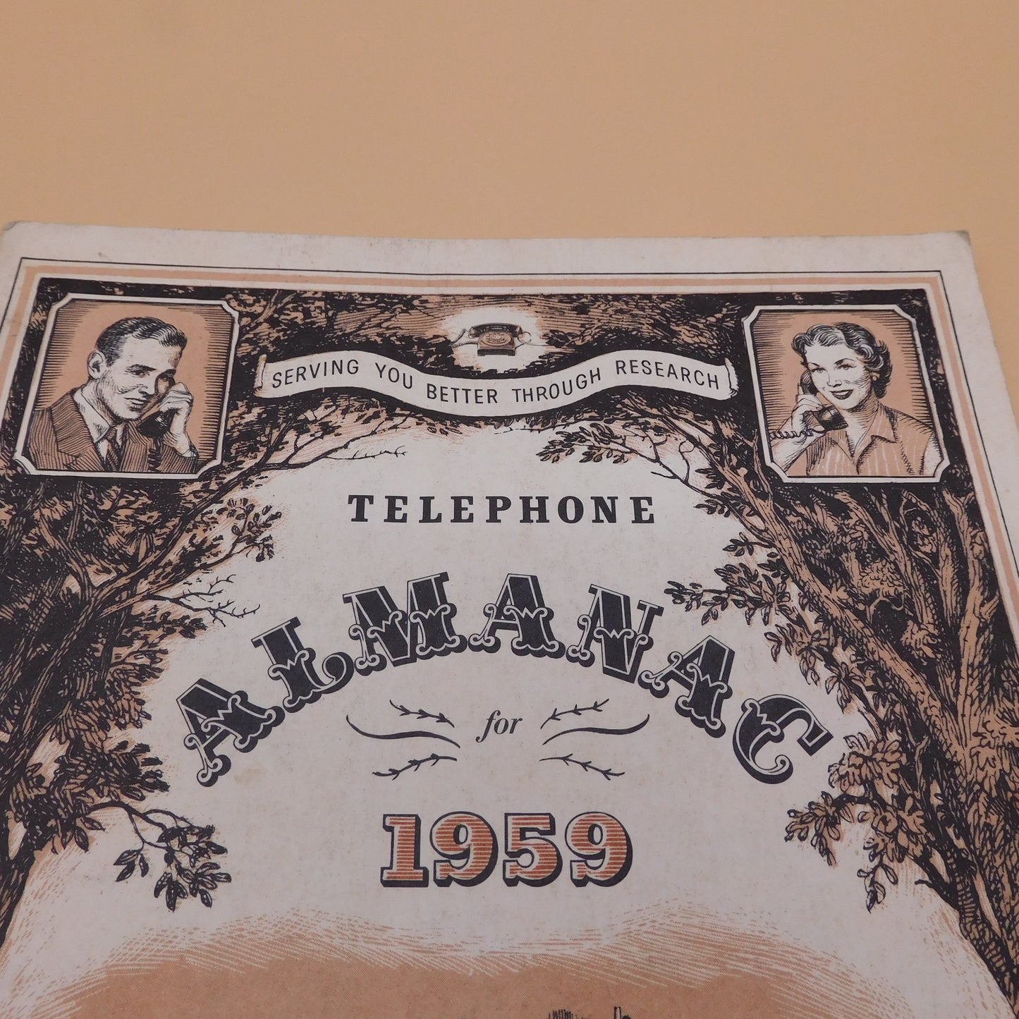 Vintage Bell Telephone Almanac, 1959, (6807) FREE SHIPPING!!