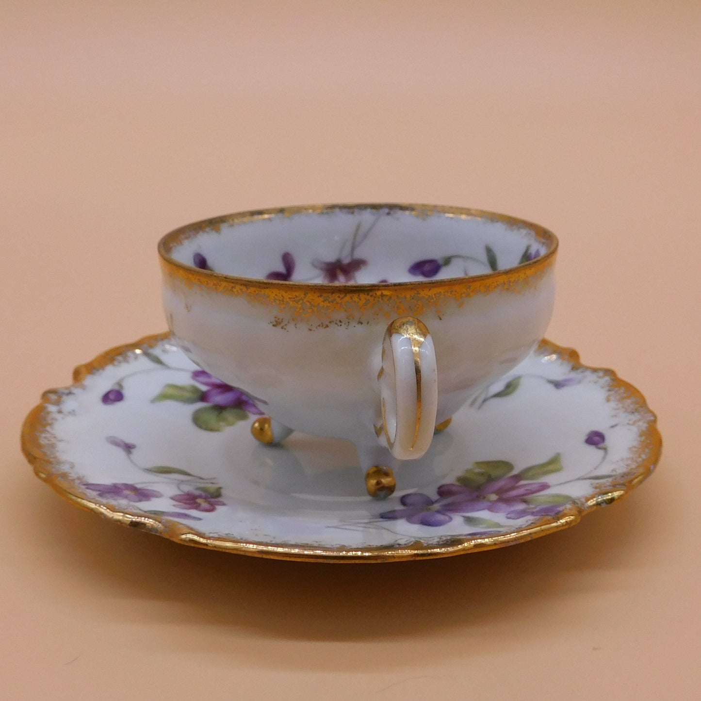 Vintage Teacup and Saucer, Trimont Ware, Japan (6827) FREE SHIPPING!!