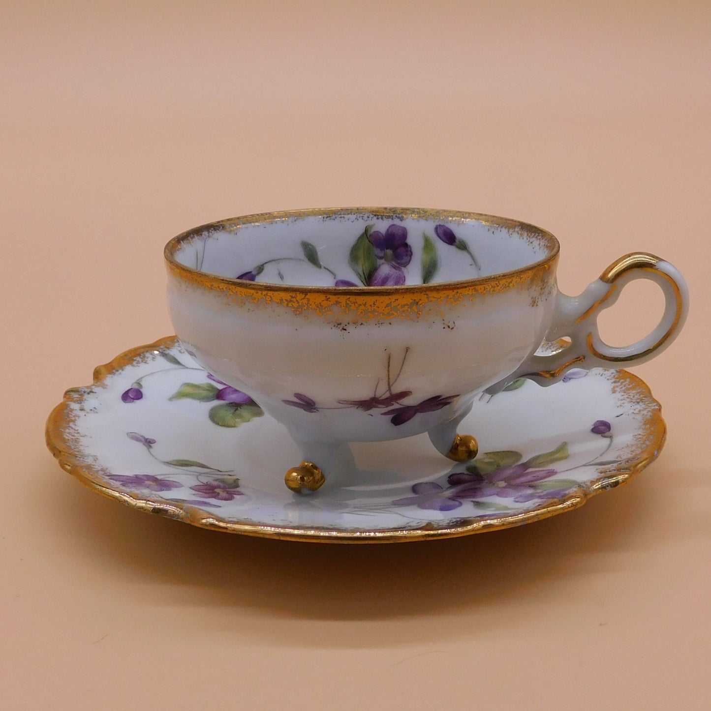 Vintage Teacup and Saucer, Trimont Ware, Japan (6827) FREE SHIPPING!!