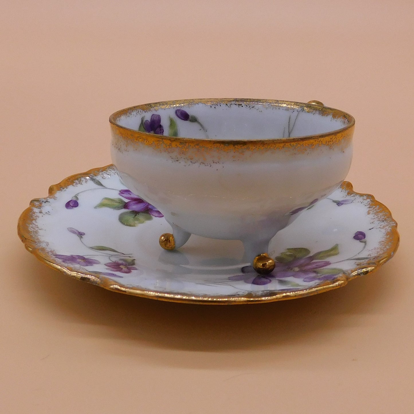 Vintage Teacup and Saucer, Trimont Ware, Japan (6827) FREE SHIPPING!!