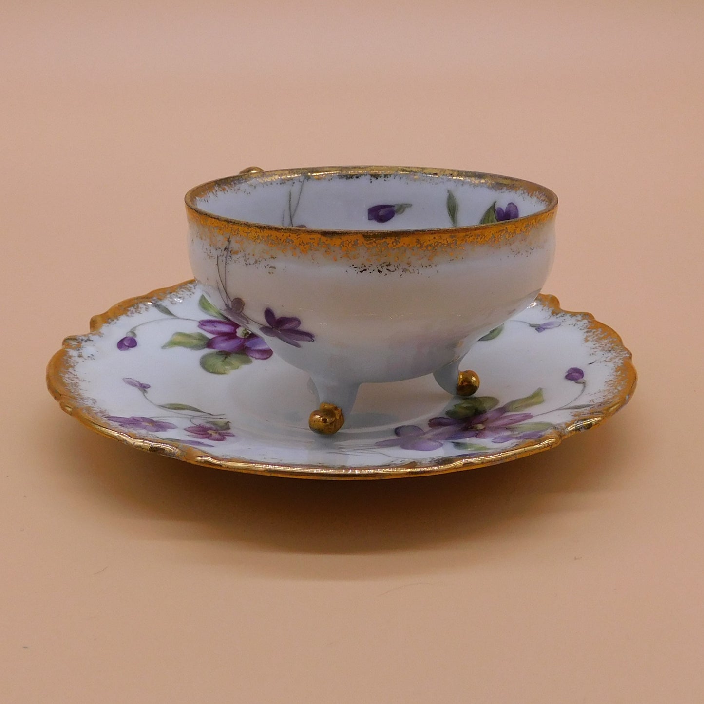 Vintage Teacup and Saucer, Trimont Ware, Japan (6827) FREE SHIPPING!!