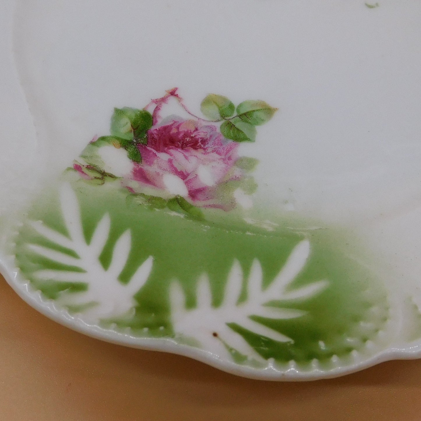 Vintage Dessert Dish Pink Floral Design (6830) FREE SHIPPING!!