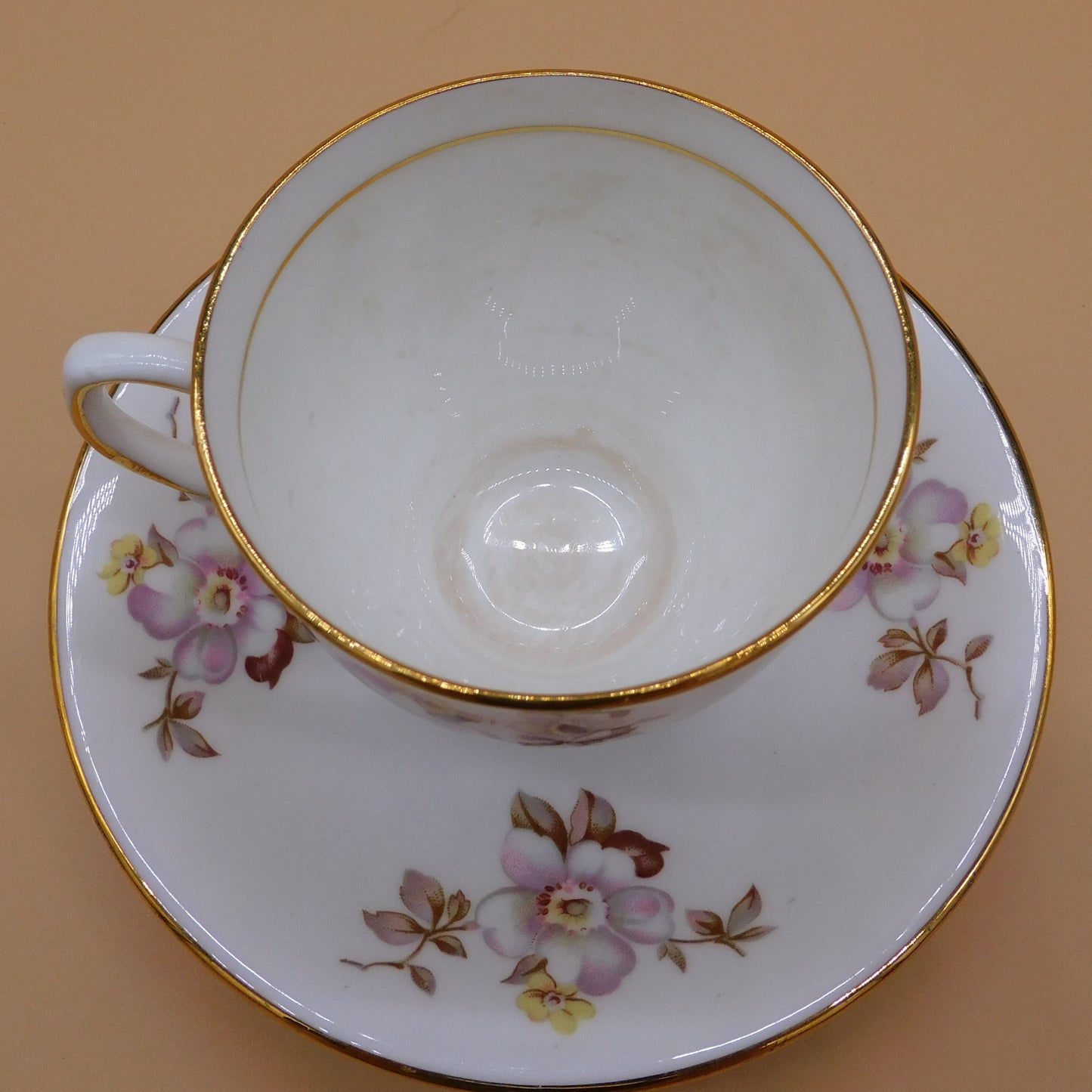 Vintage Clare Teacup and Saucer, Made in England (6846) FREE SHIPPING!!