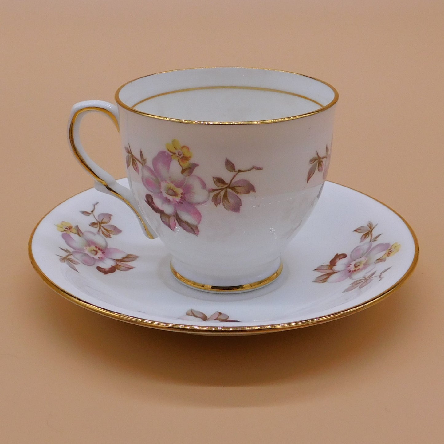 Vintage Clare Teacup and Saucer, Made in England (6846) FREE SHIPPING!!