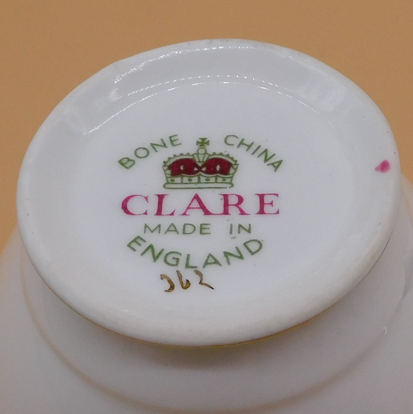 Vintage Clare Teacup and Saucer, Made in England (6846) FREE SHIPPING!!