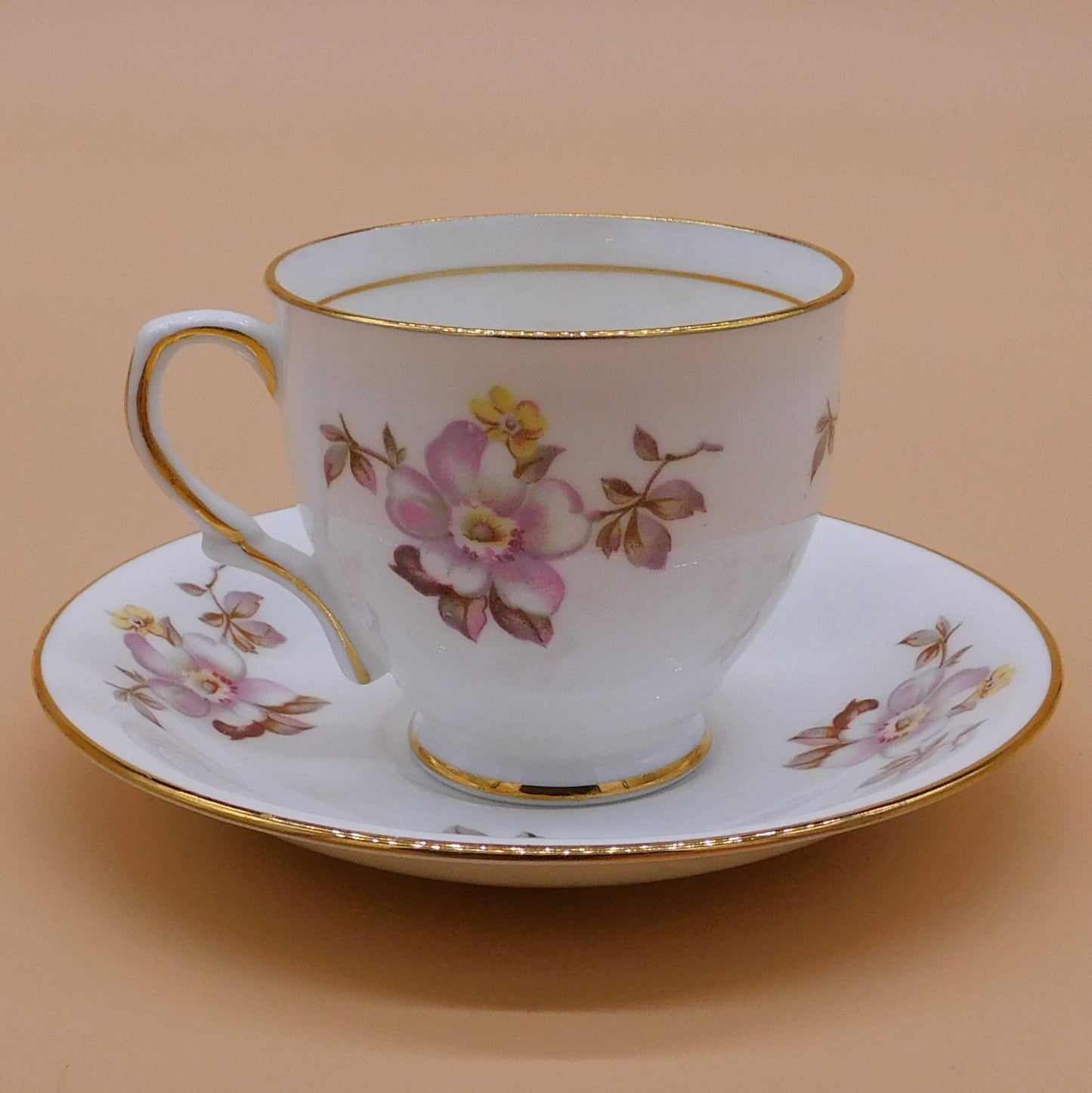 Vintage Clare Teacup and Saucer, Made in England (6846) FREE SHIPPING!!