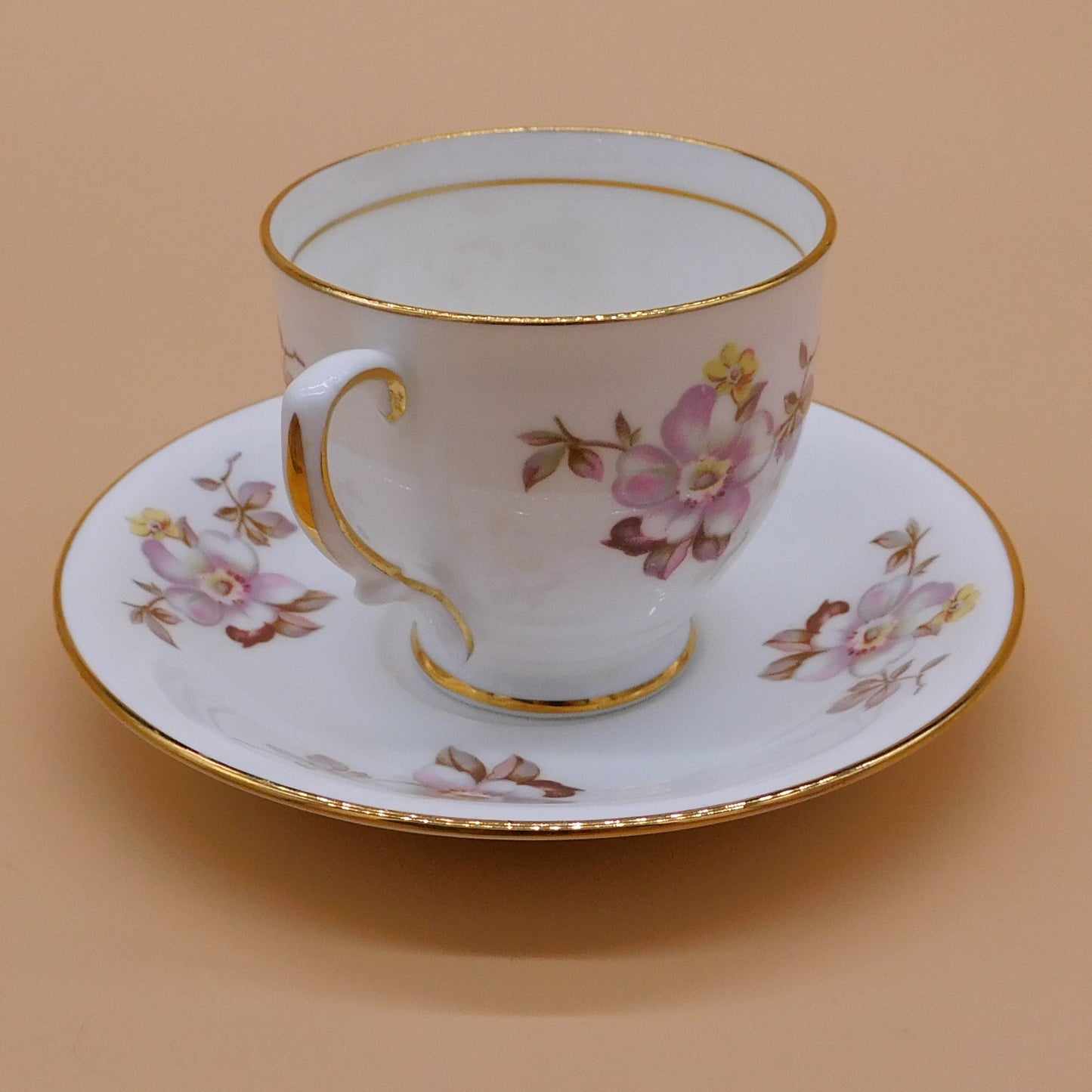 Vintage Clare Teacup and Saucer, Made in England (6846) FREE SHIPPING!!