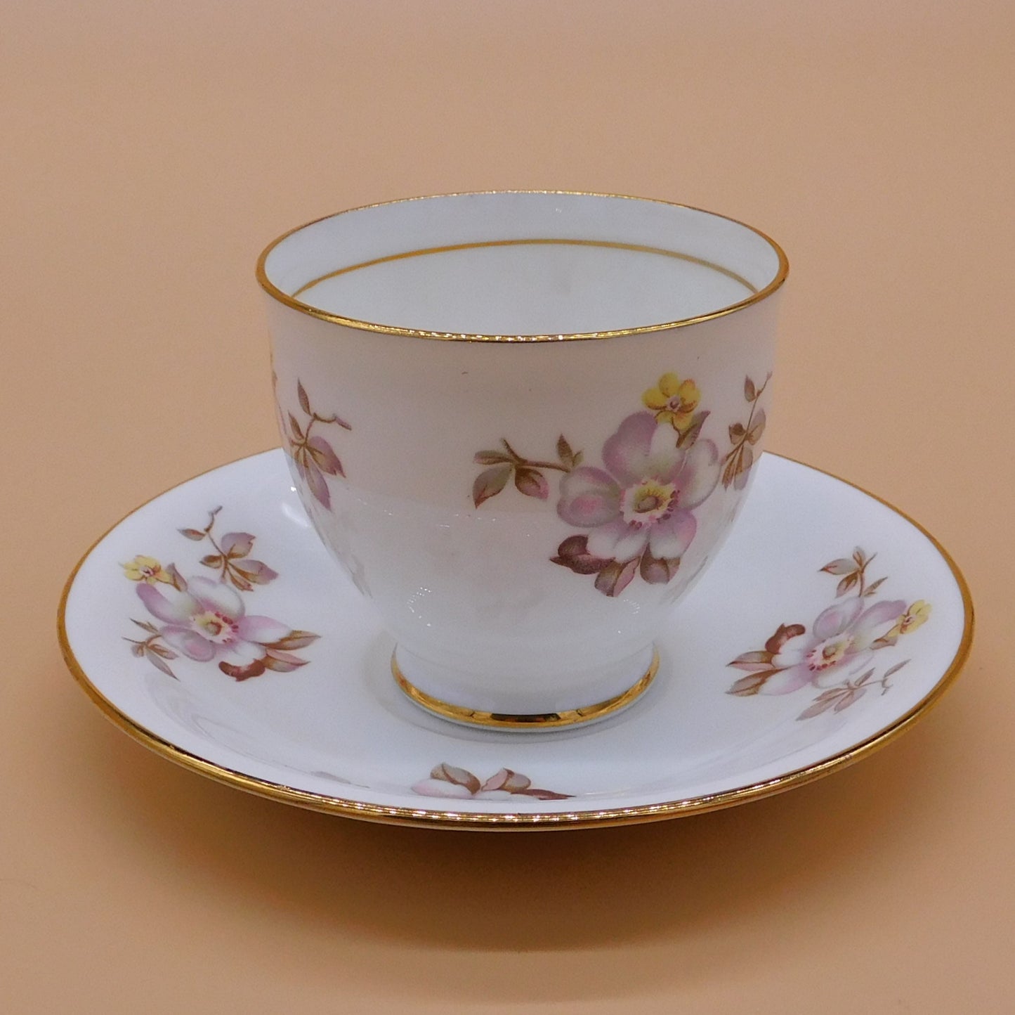 Vintage Clare Teacup and Saucer, Made in England (6846) FREE SHIPPING!!