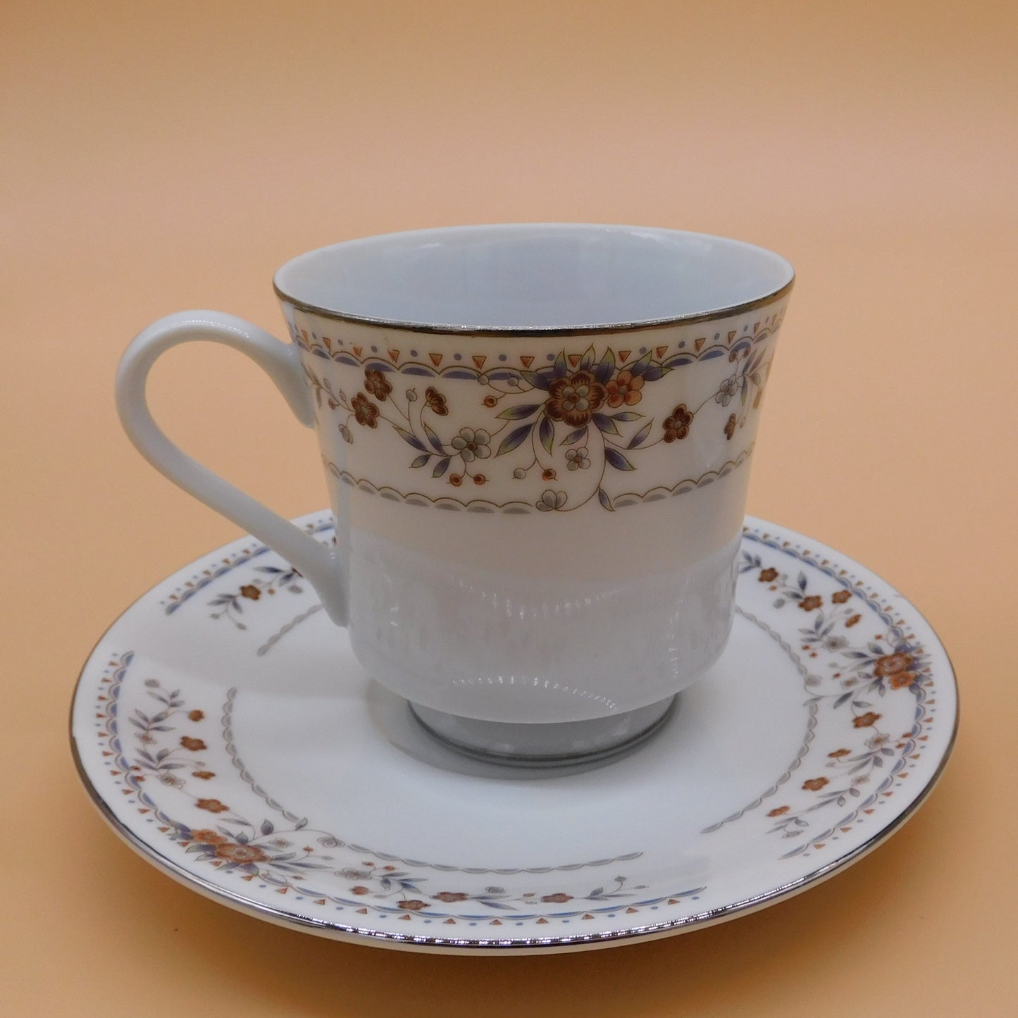 Vintage Teacup and Saucer Lot of 2, Claremont, Made in Japan (6848) FREE SHIPPING!!