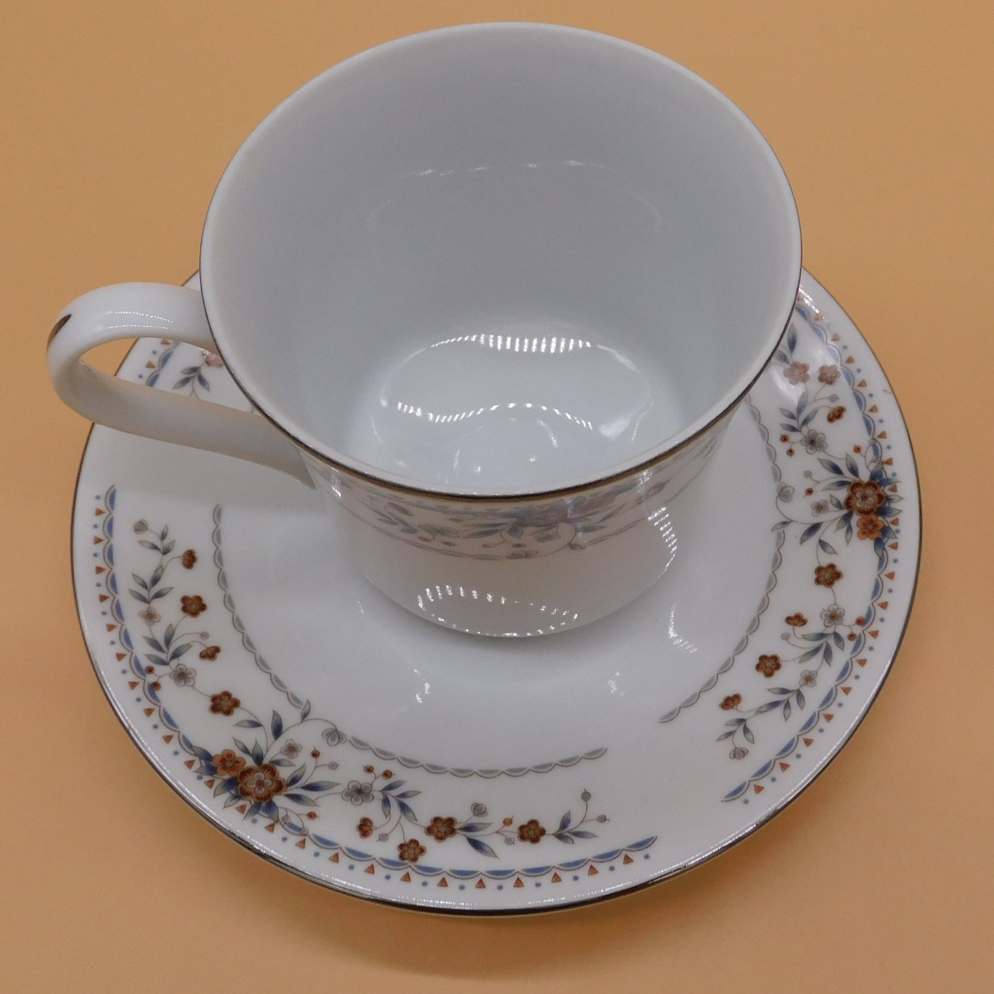 Vintage Teacup and Saucer Lot of 2, Claremont, Made in Japan (6848) FREE SHIPPING!!