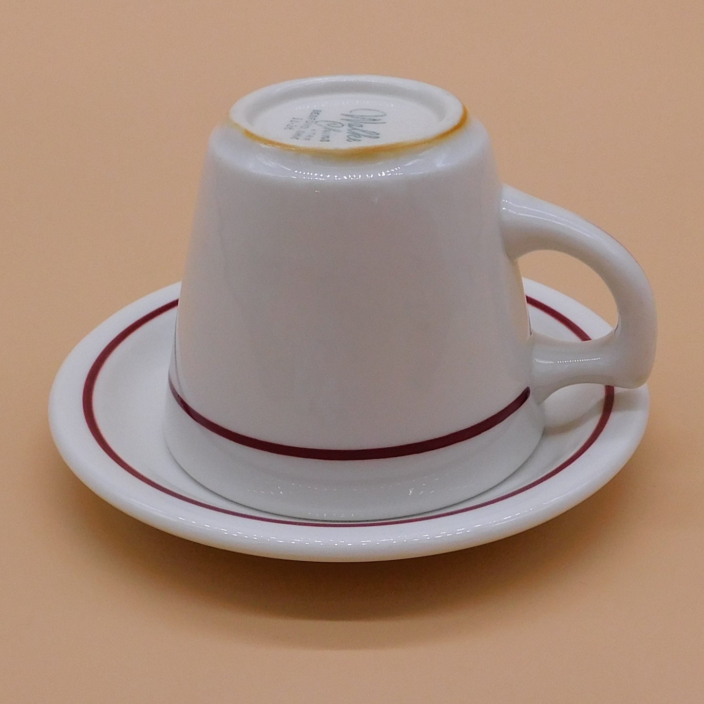 Vintage Coffee Cup and Saucer, Walker Restaurant China (6850) FREE SHIPPING!!