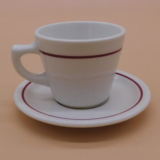 Vintage Coffee Cup and Saucer, Walker Restaurant China (6850) FREE SHIPPING!!