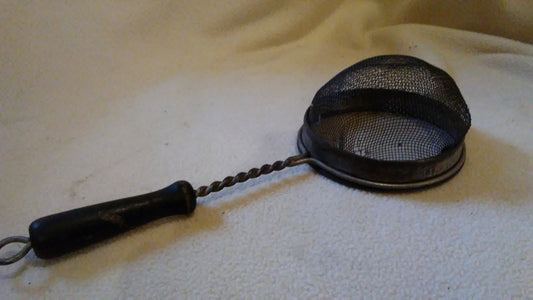 Hand Strainer With Black Wooden Handle 304 Free Shipping