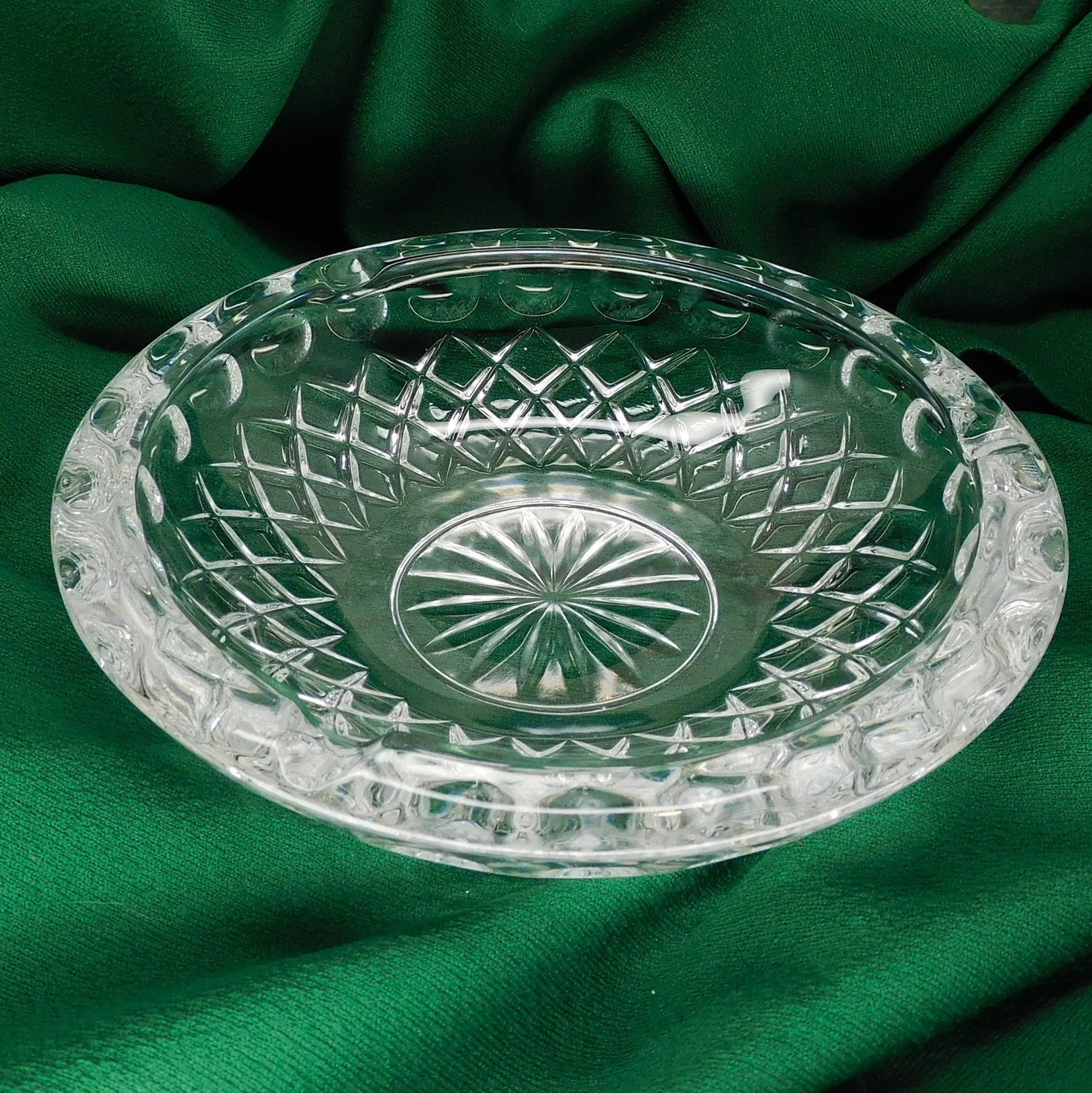 Vintage Crystal Ashtray, Collectibles (V66) FREE SHIPPING!!