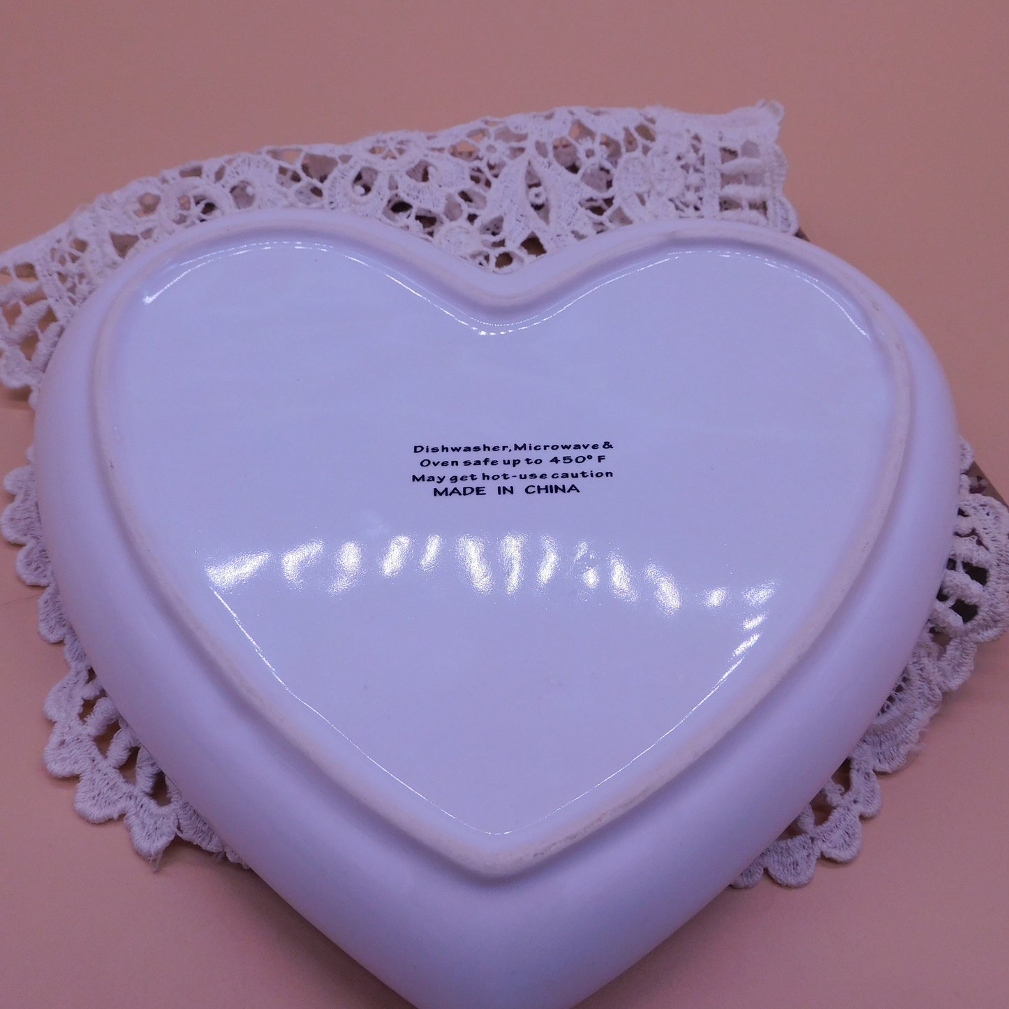 Love Heart Ceramic Dish, (JB 122) Free Shipping