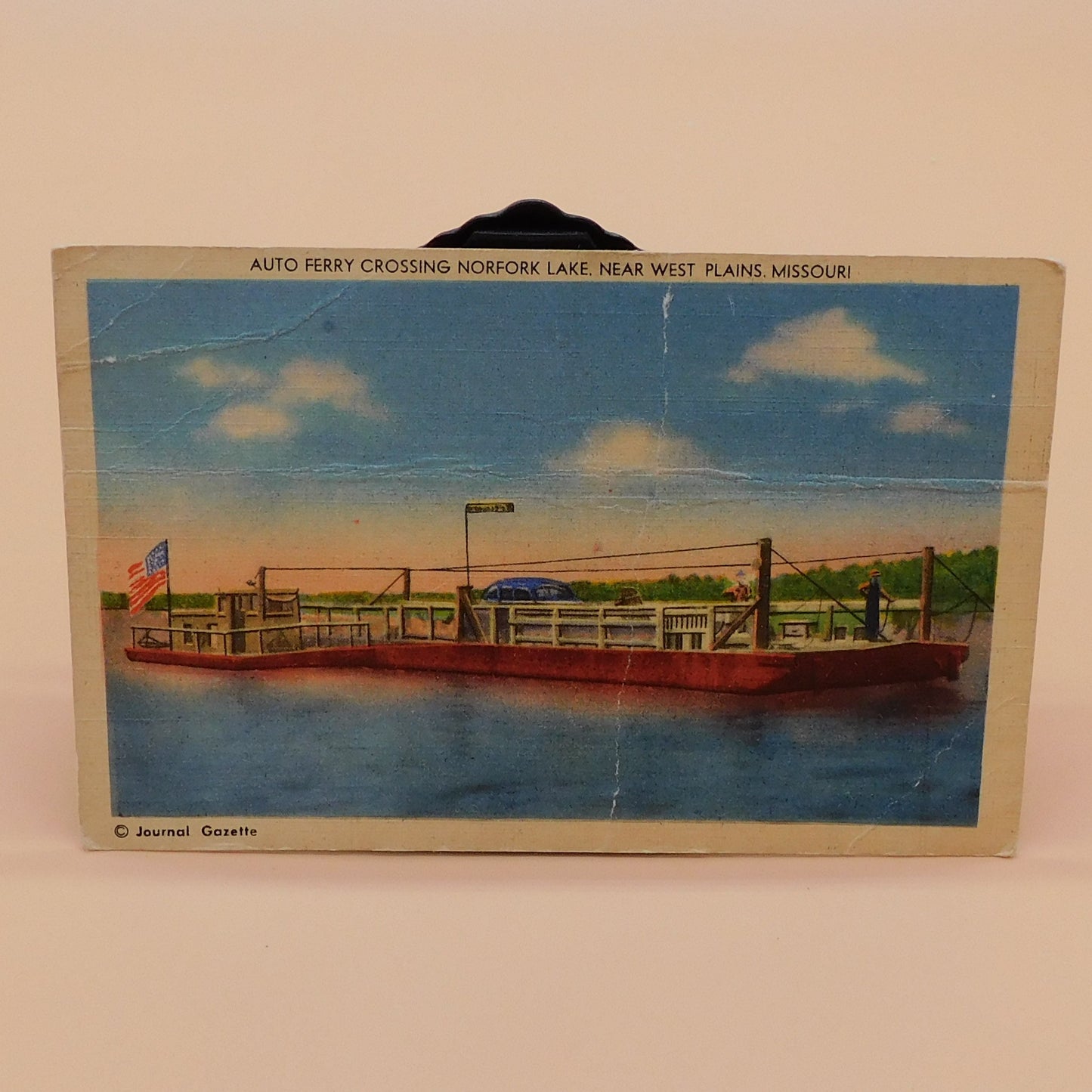 Vintage Postcard, Auto Ferry Missouri  (R128) FREE SHIPPING!!