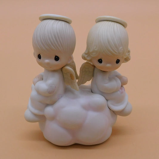 Vintage 1979 Precious Moments, But Love Goes On Forever, Boy and Girl Figurine (R151) FREE SHIPPING!!